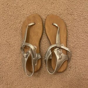 Silver sandals